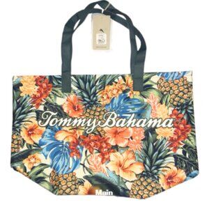 Tommy Bahama Pineapple Blooms Beach Tote Bag 21 in. x 13 in. Tropical